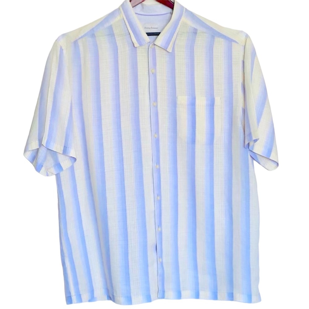 Tommy Bahama Linen Striped Shirt Sz 2XT